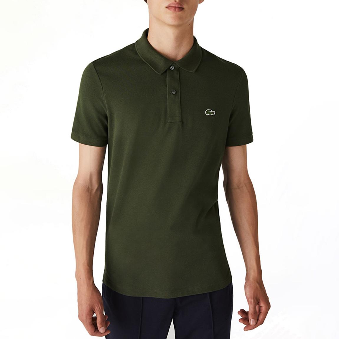 Green Embroidered Logo Cotton Blend Polo Shirt main product photo