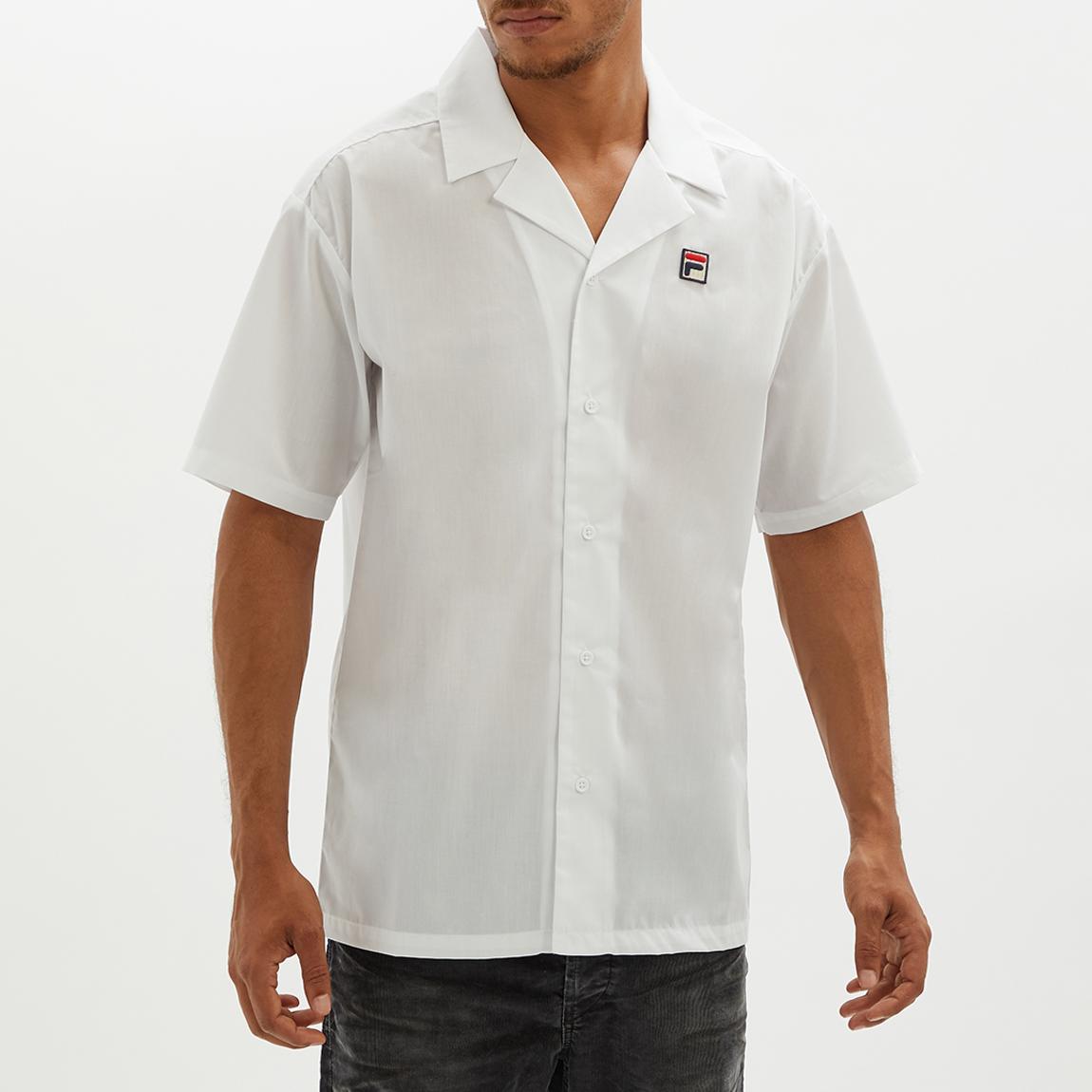 White Soren Short Sleeve Logo Shirt main product photo