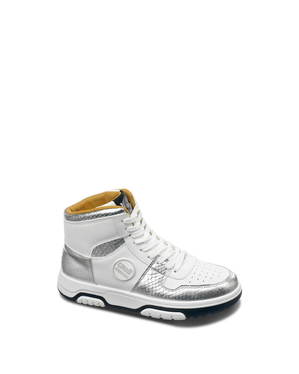 HighTop Sneaker Silver and White Wo main product photo