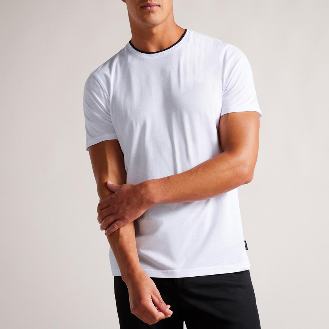 White Helpa Cotton Blend T-Shirt main product photo
