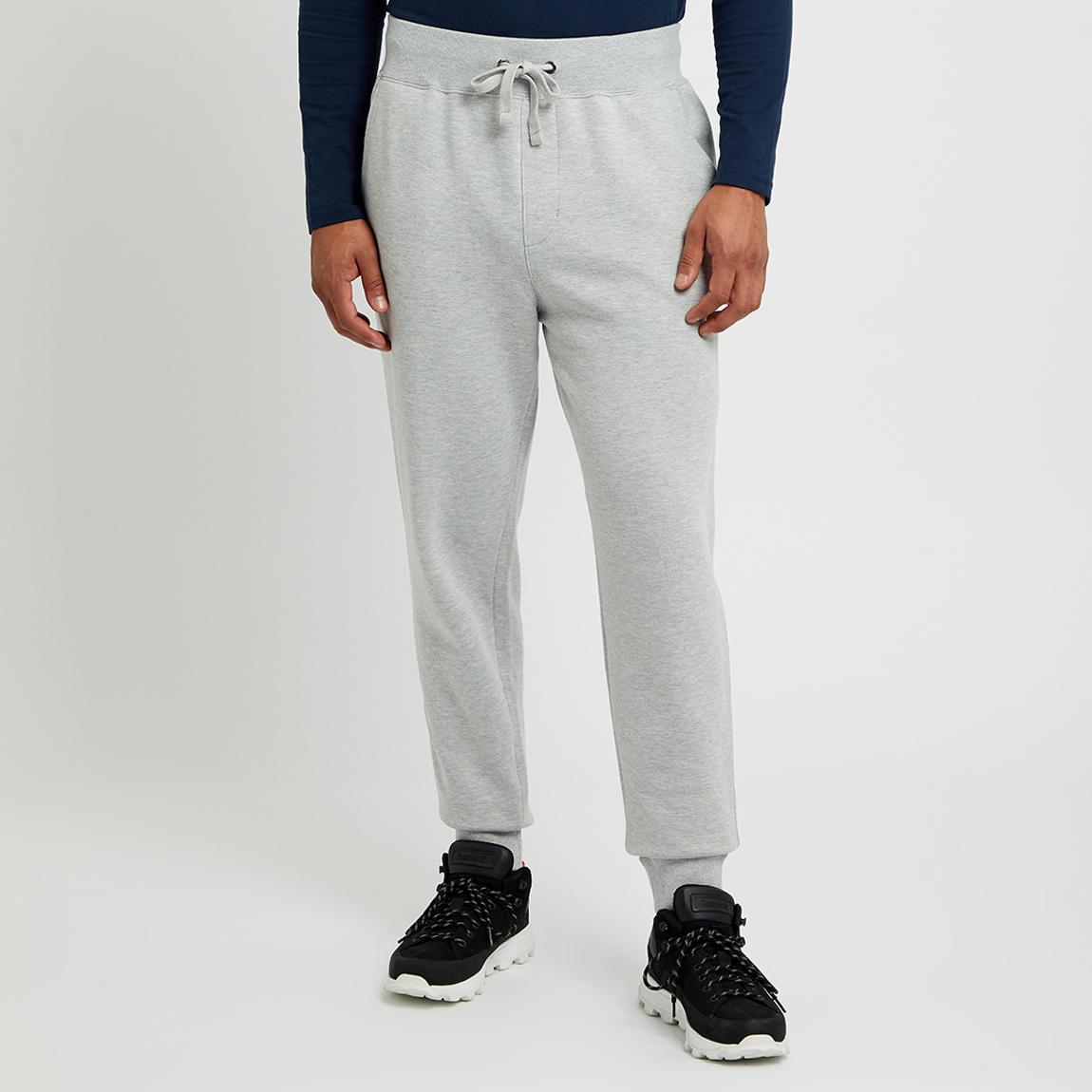 Grey Relaxed Cotton Fleece Joggers main product photo