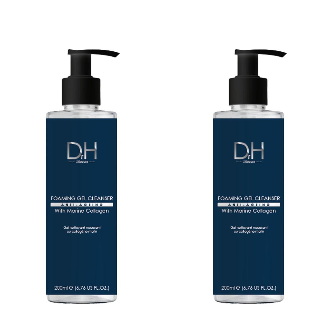 Dr H Foaming Gel Cleanser with Marine Collagen 120ml x 2 Duo Pack main product photo