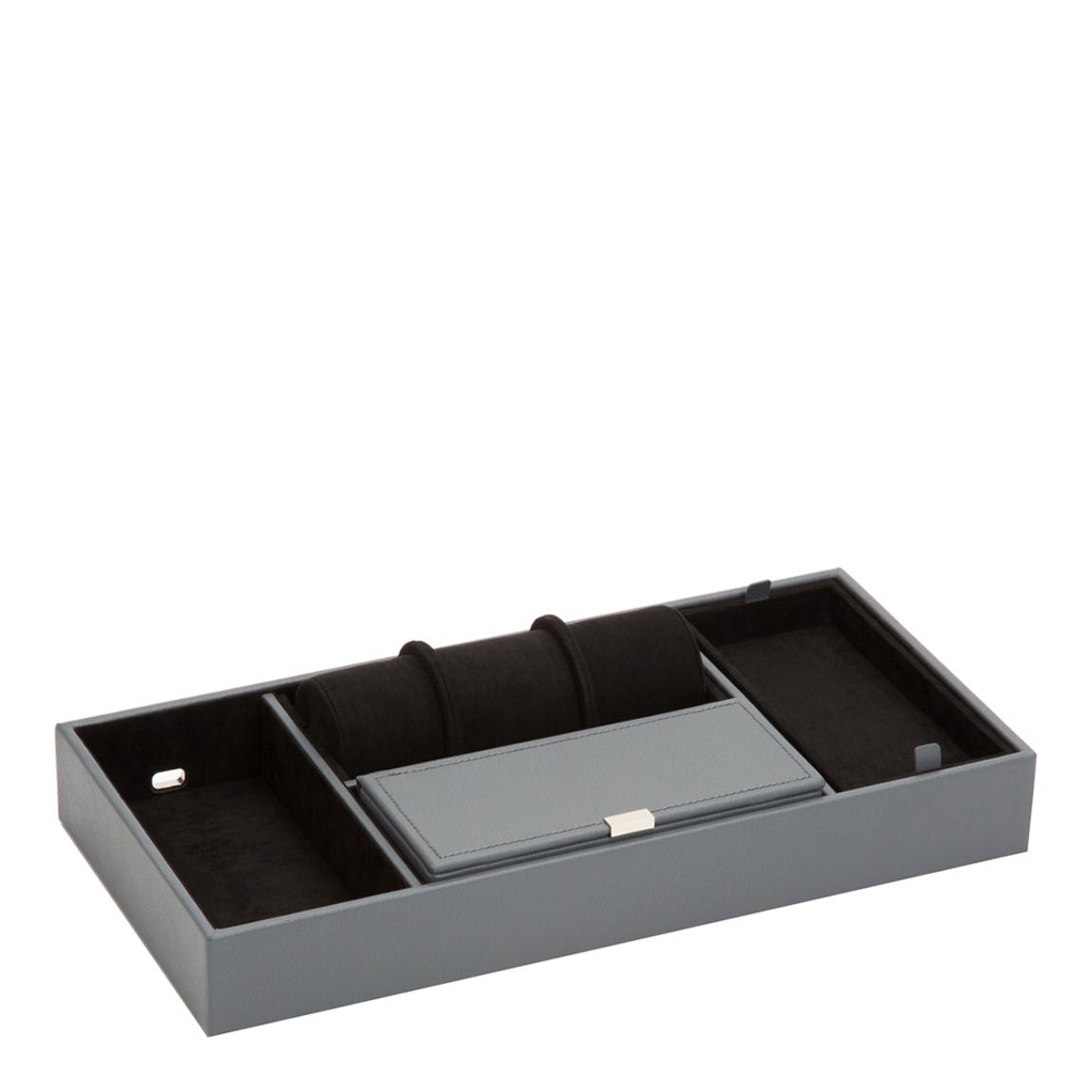 Grey Howard Leather Valet Tray main product photo