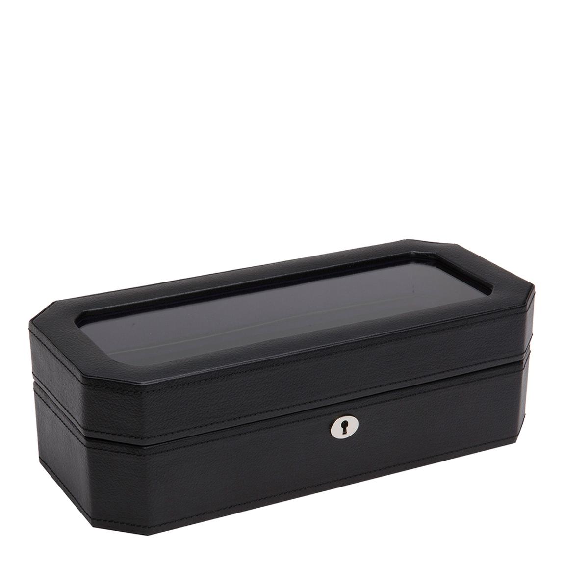 Black/Purple Windsor 5 Piece Watch Box main product photo