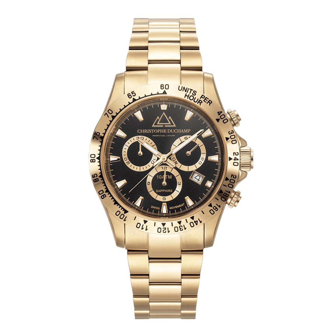 Men's Gold & Black Grand Mont Watch 45mm main product photo