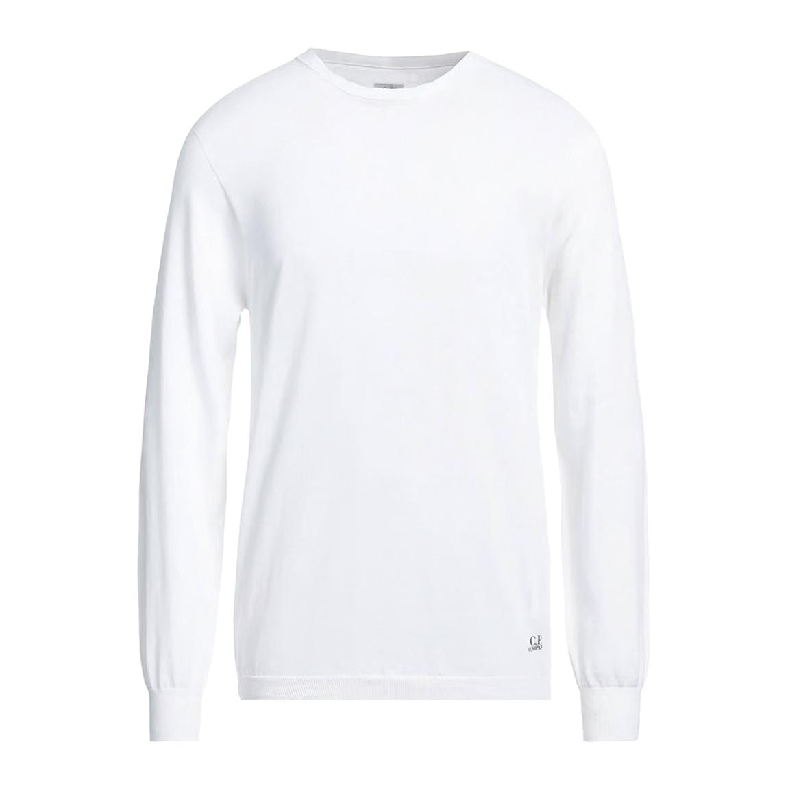 White Side Logo Knitted Cotton Jumper main product photo