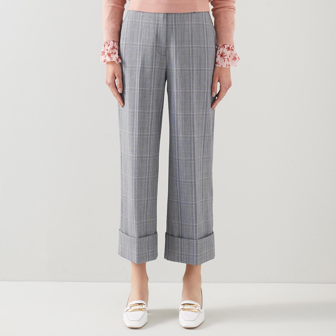 Grey Joy Check Trousers main product photo