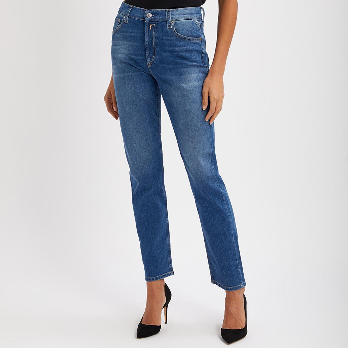 Mid Blue Maijke Straight Stretch Jeans main product photo