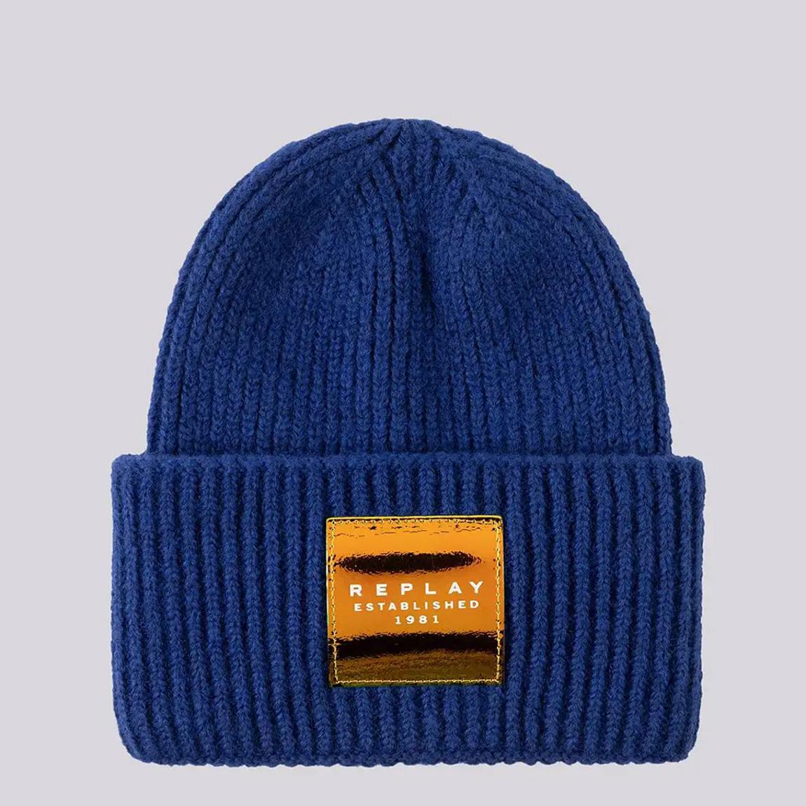 Royal Blue Patch Logo Beanie main product photo