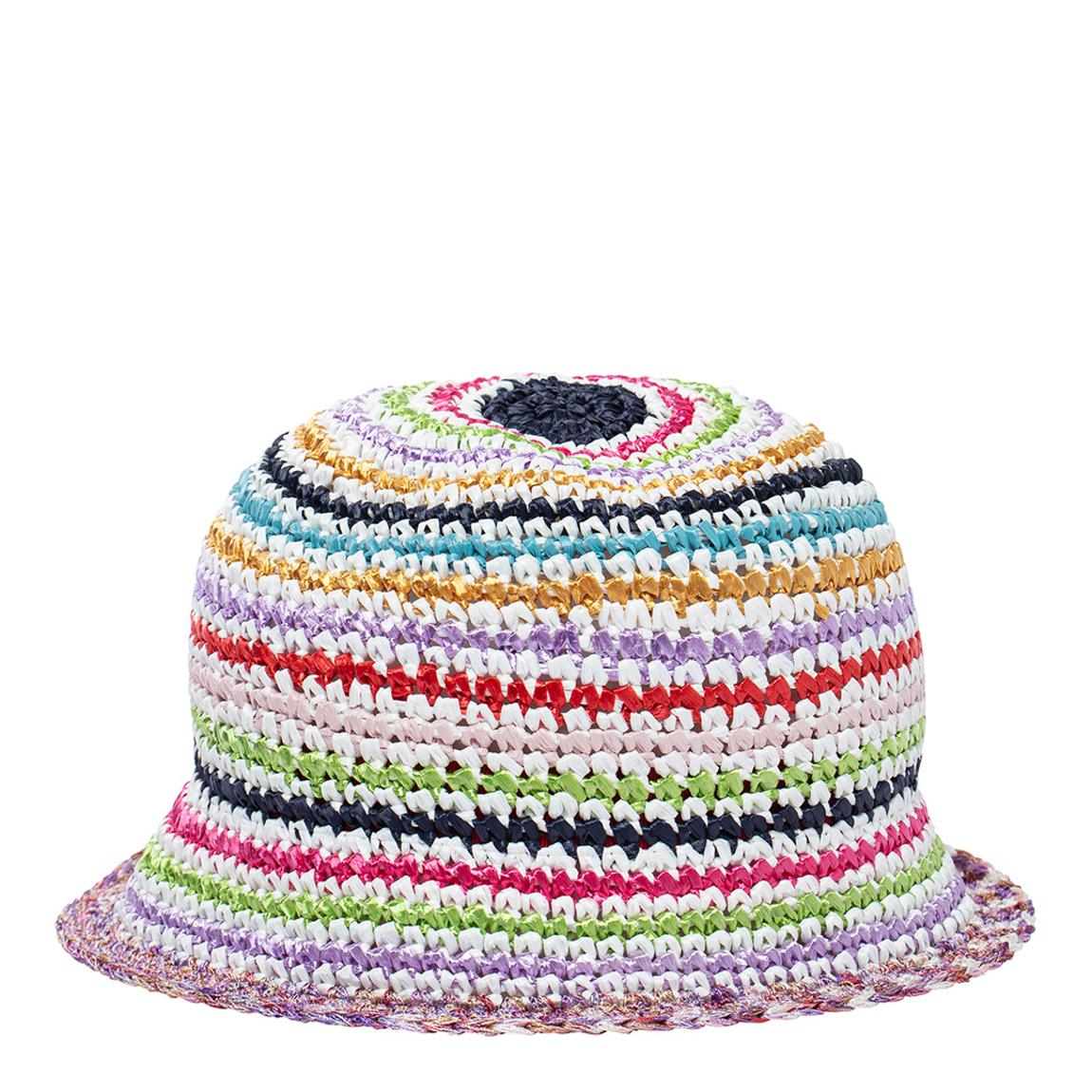 Multicoloured Striped Knitted Hat main product photo
