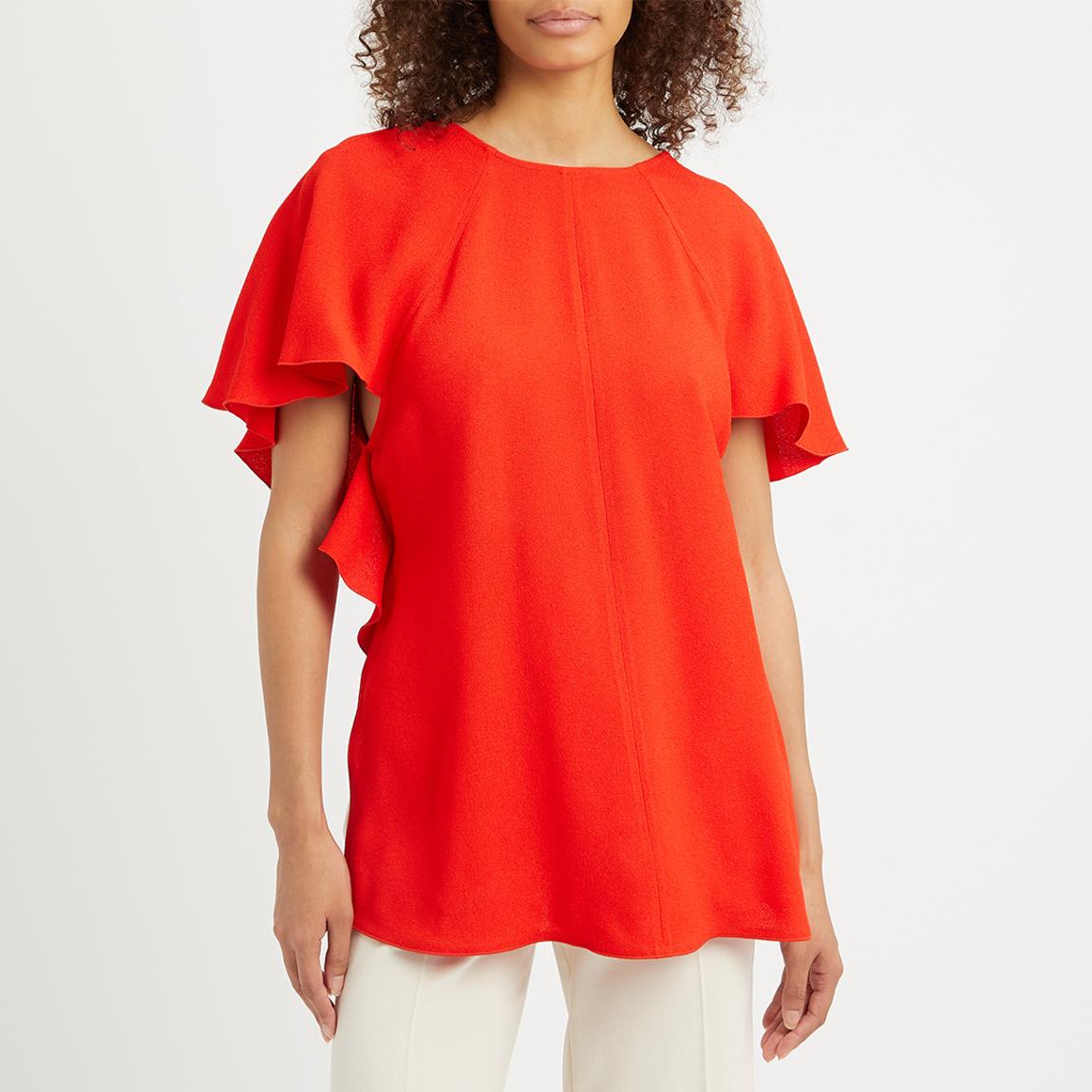 Red Drape Detail Cocktail Top main product photo