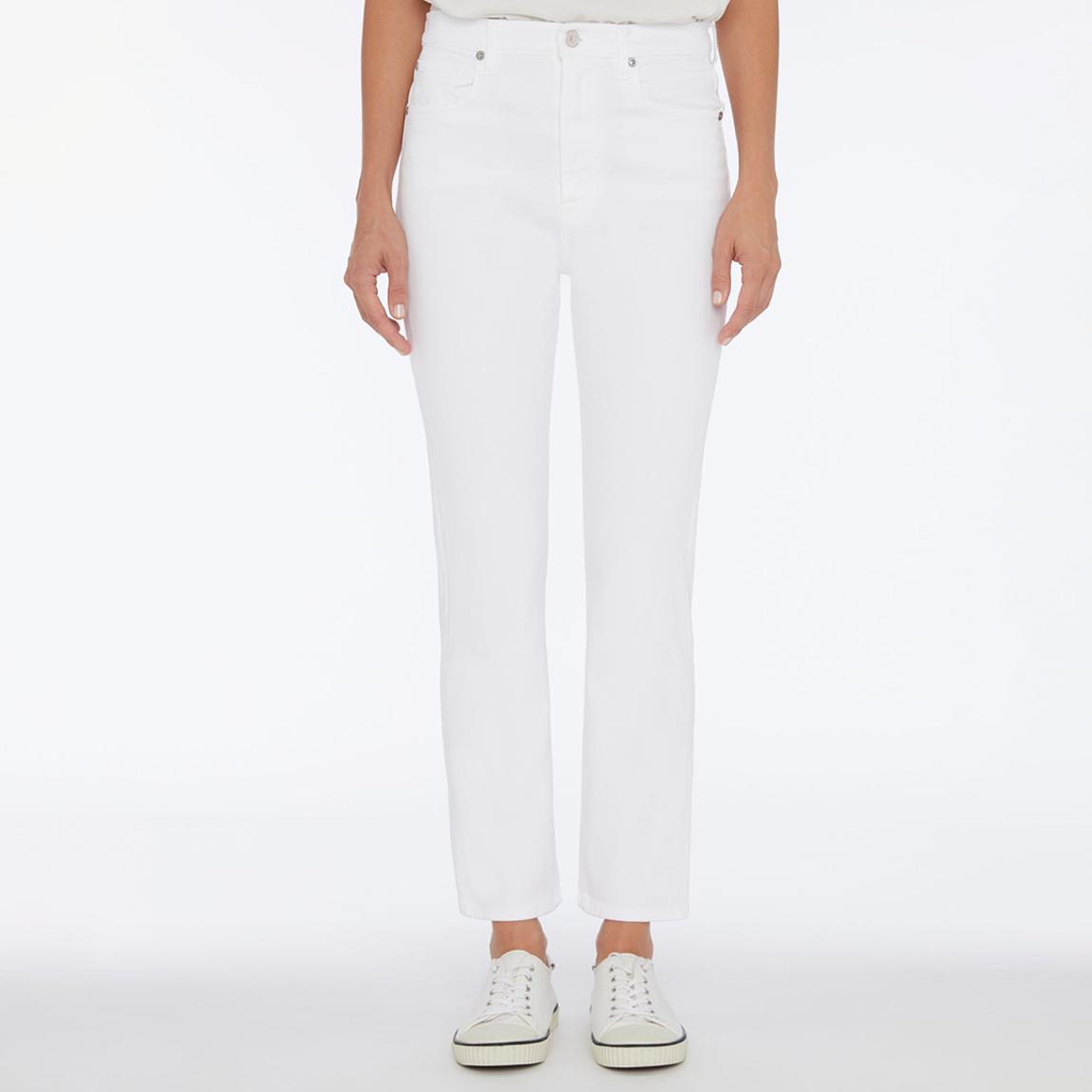 White Slim Ankle Luxe Stretch Jeans main product photo