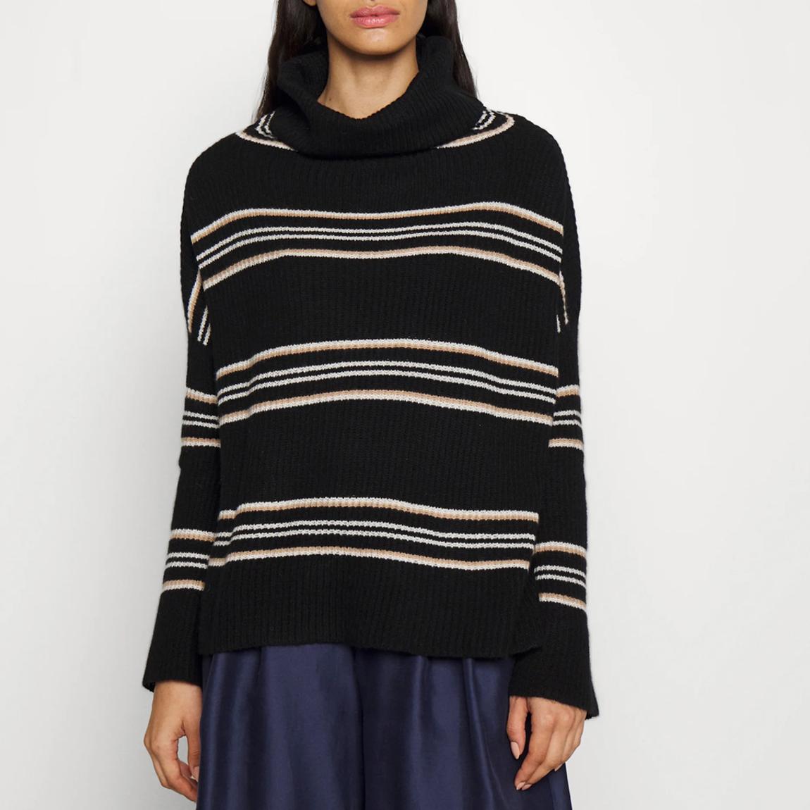 Black Pattern Scorgere Cashmere Jumper main product photo