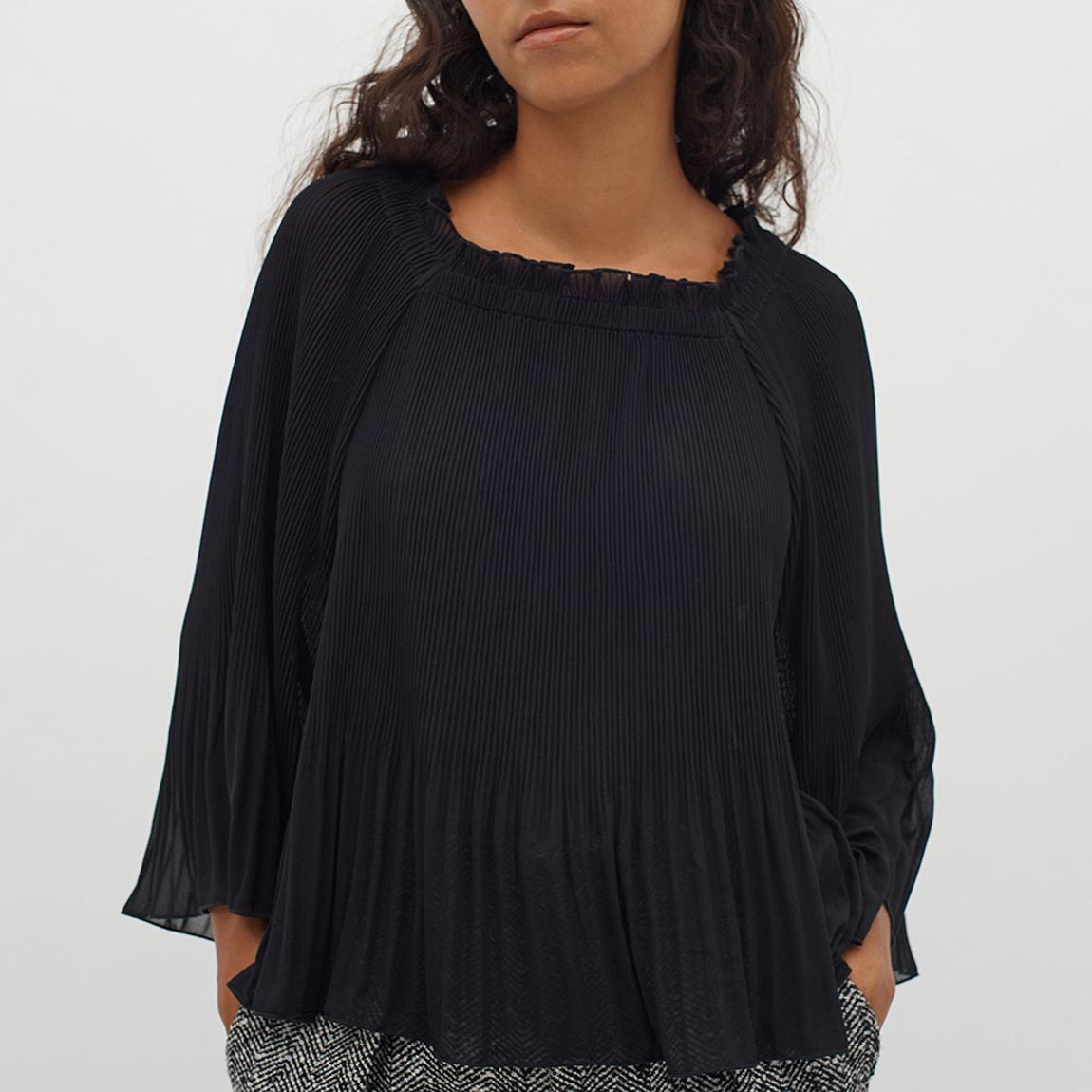 Black Pleated Blouse main product photo