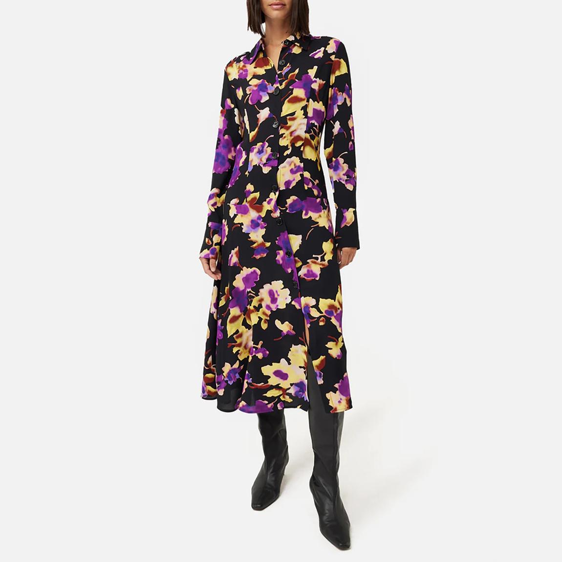 Black Haze Floral Maxi Dress main product photo
