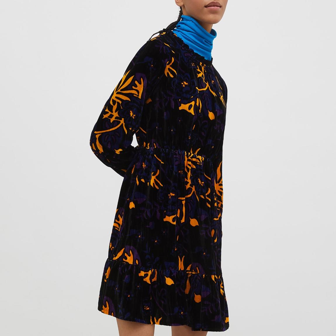 Black Pattern Autunno Dress main product photo