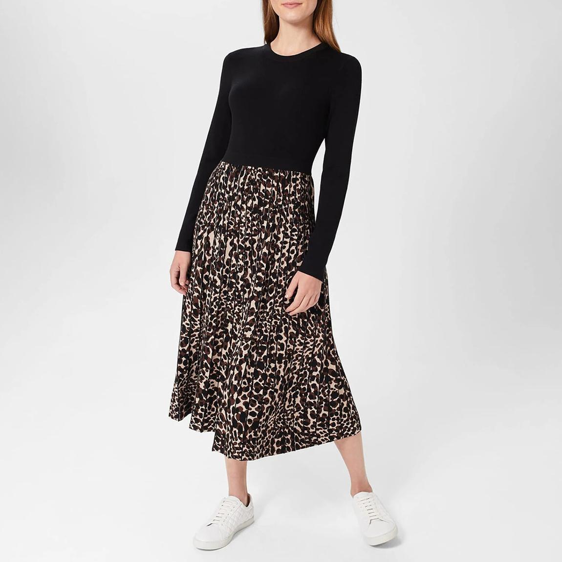 Black/Brown Petite Harlie Dress main product photo