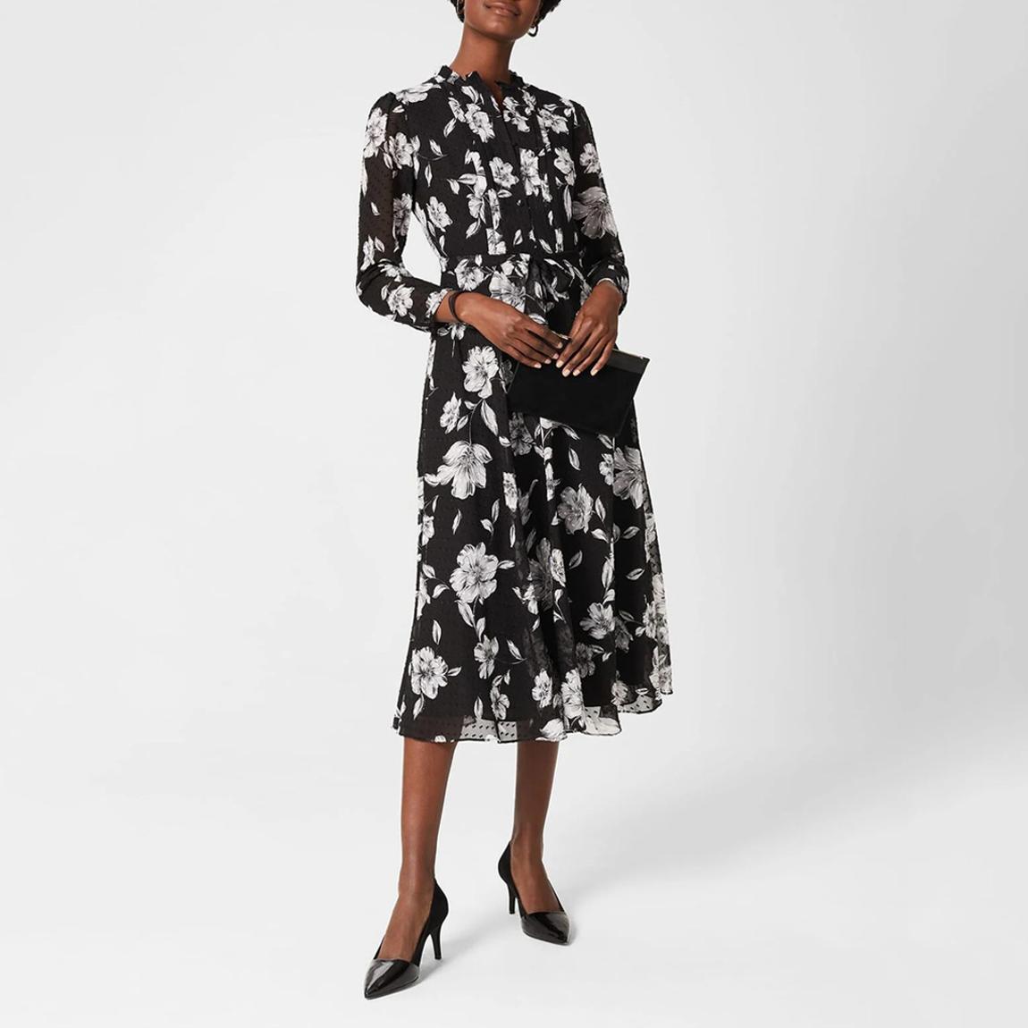 Black/White Orla Floral Dress main product photo
