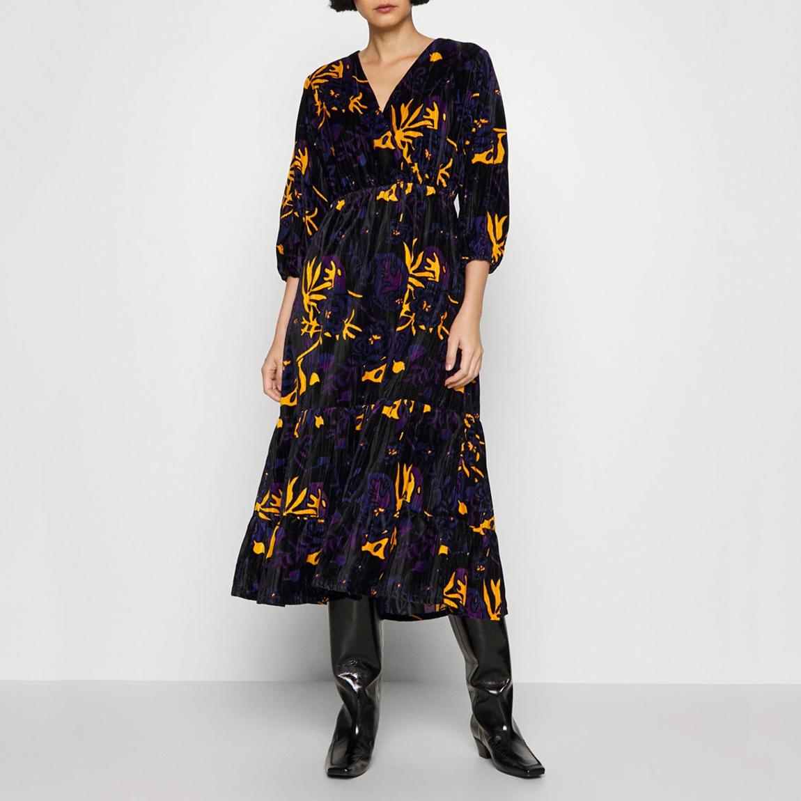 Black Floral Frate Dress main product photo