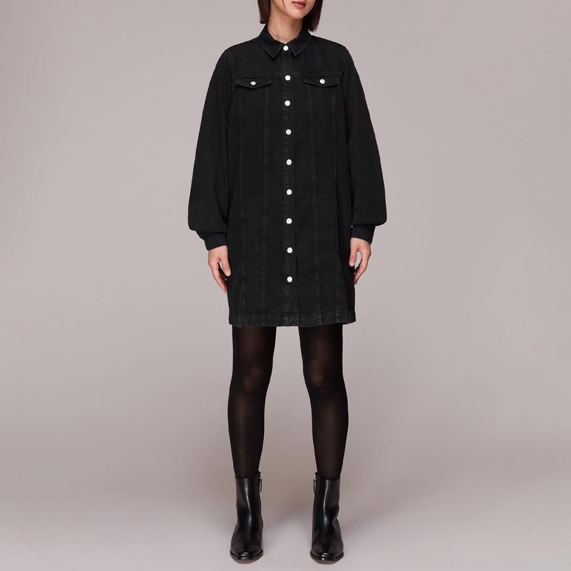 Black Rosanna Denim Dress main product photo