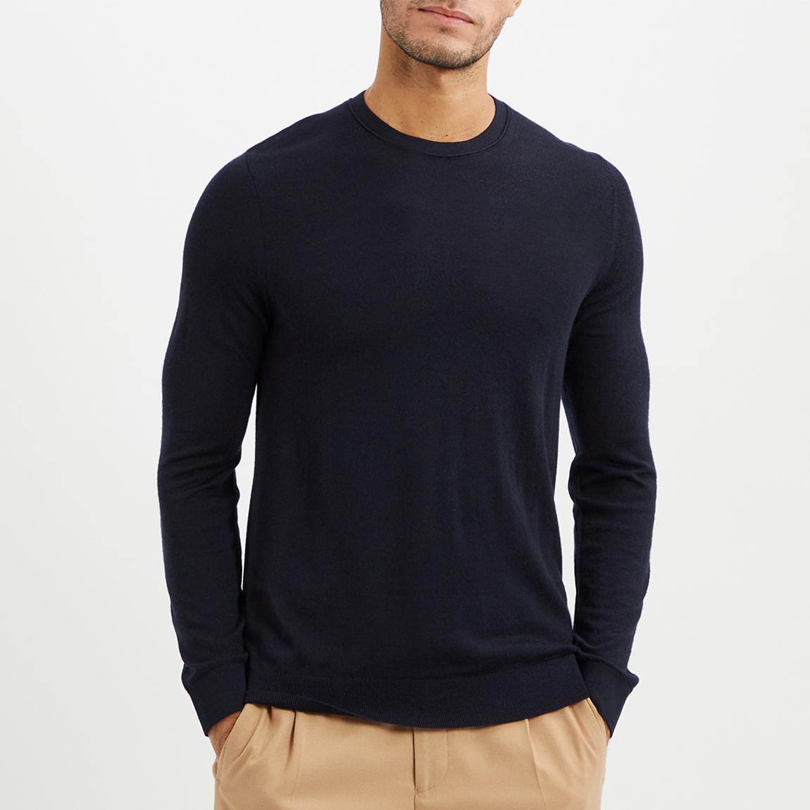 Navy Sussex Wool Blend Jumper main product photo