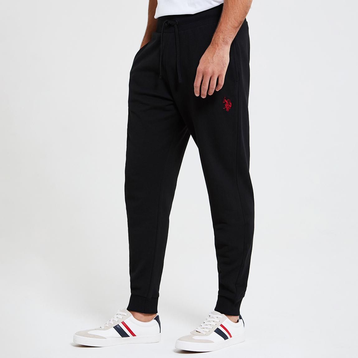 Black Core Cotton Blend Joggers main product photo
