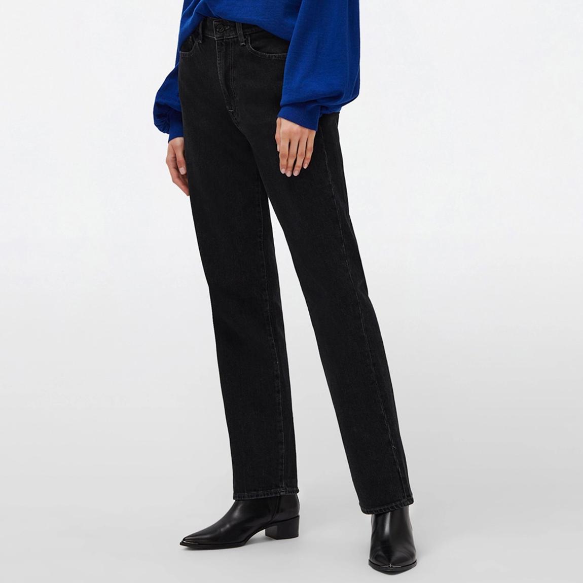 Black Logan Tall Straight Stretch Jeans main product photo