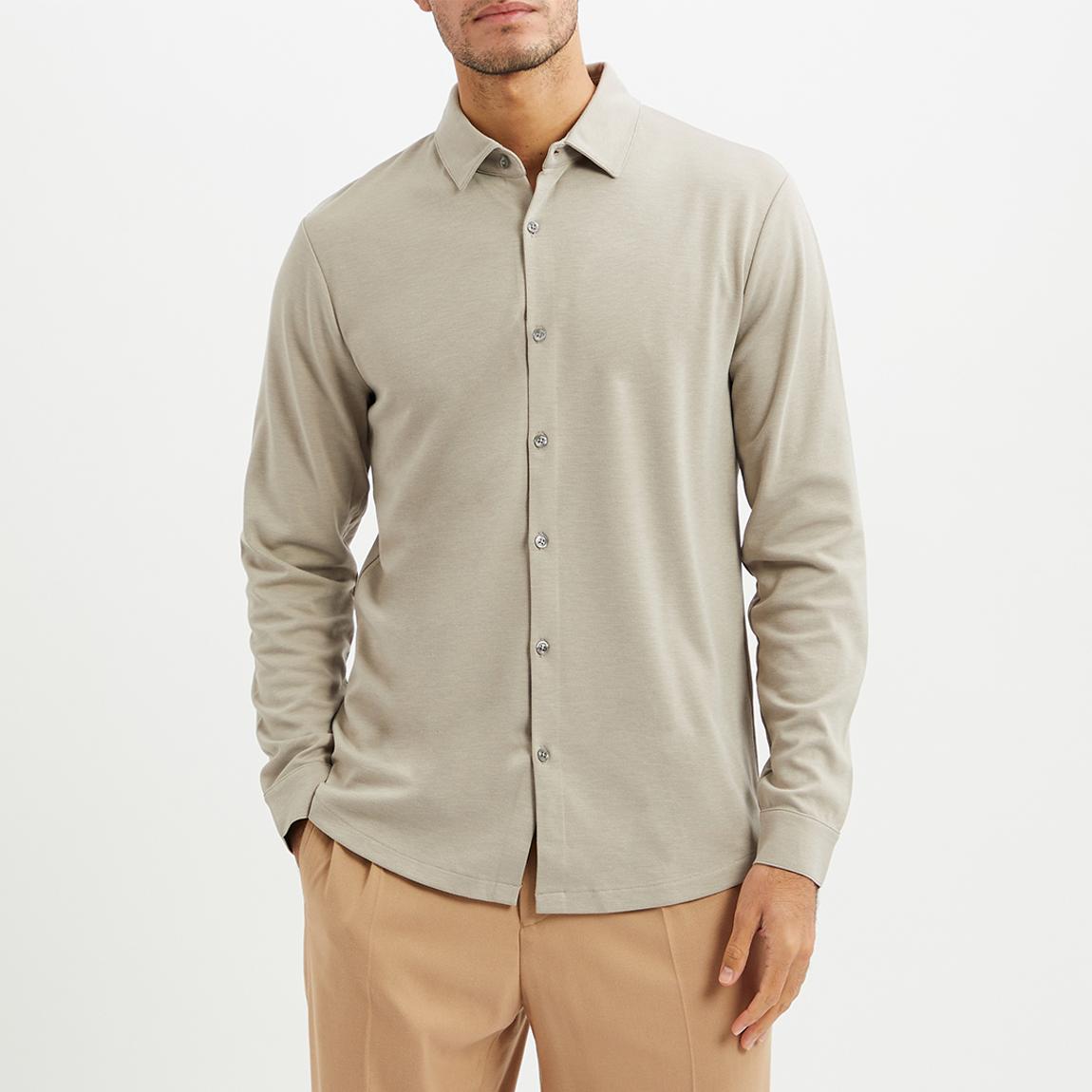 Stone Melange Porter Jersey Shirt main product photo