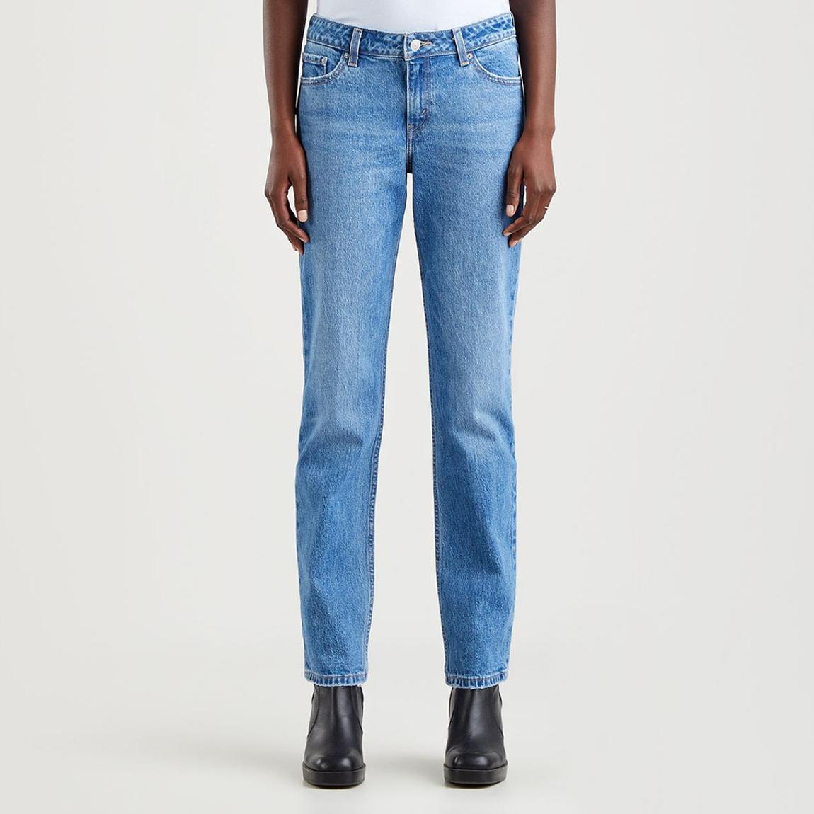 Blue Straight Leg Stretch Jeans main product photo