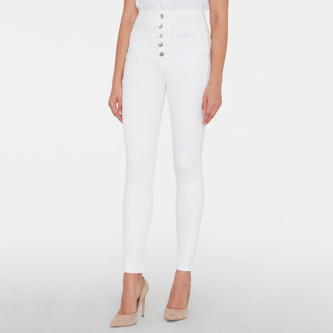 White Sasha Stretch Slim Jeans main product photo