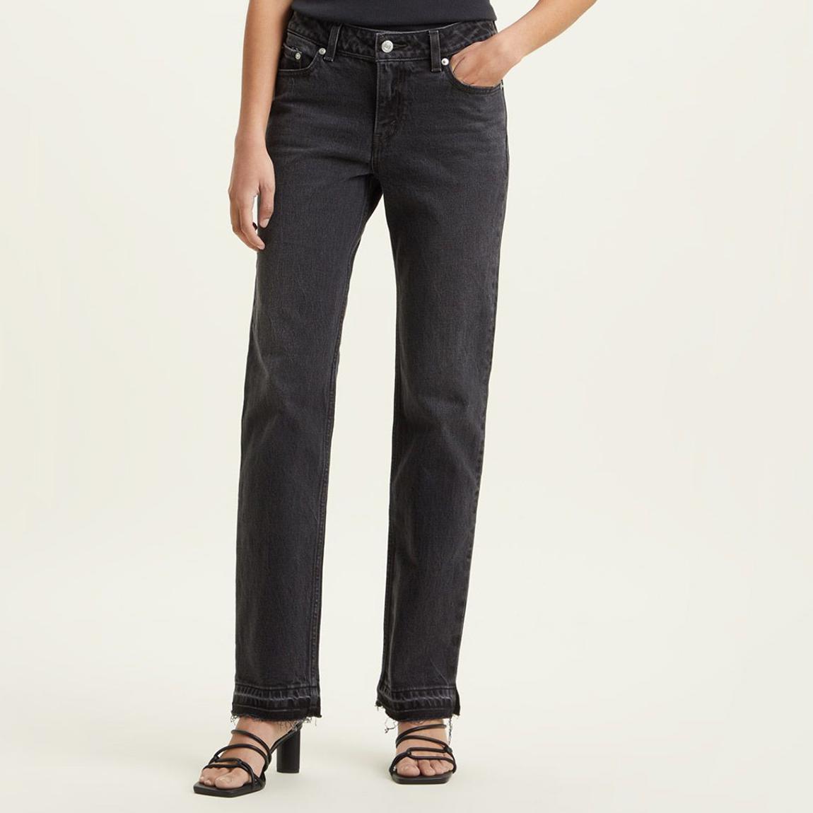 Black Straight Stretch Jeans main product photo