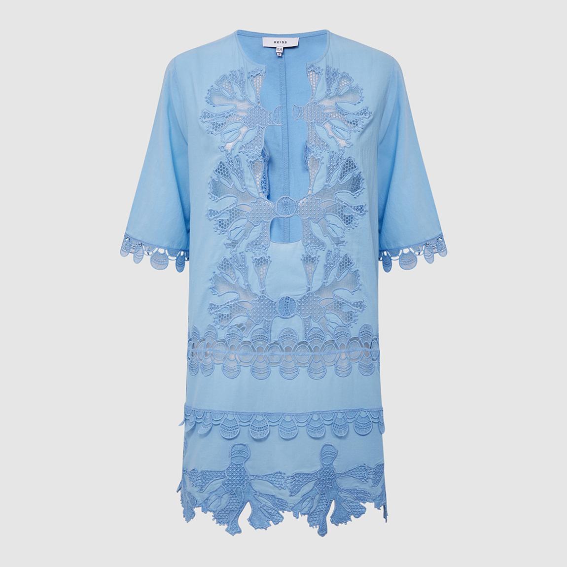 becca beach date cover up dress Women's Becca Beach Date Shirt Swim Cover Up Medium Lapis