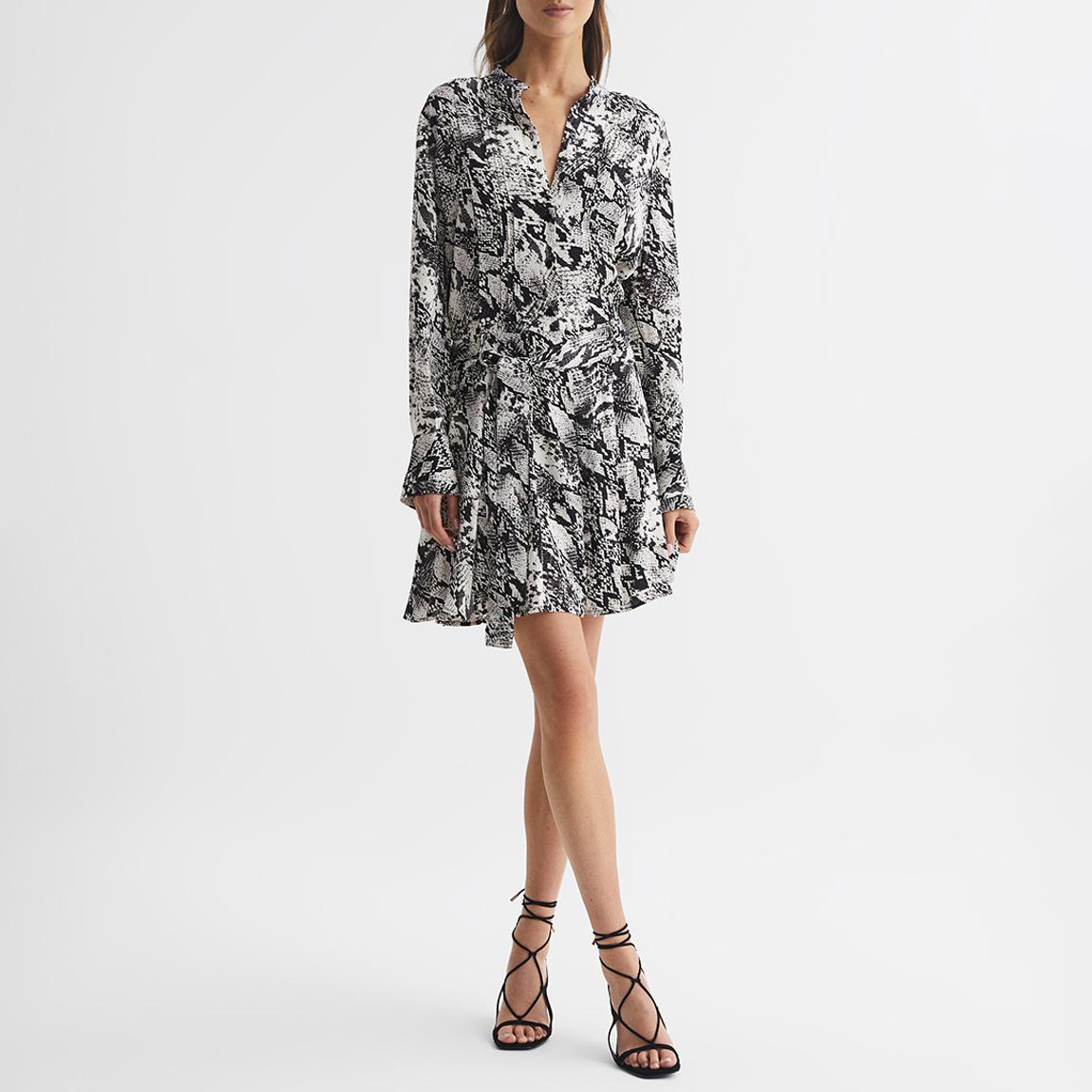 Black Scarlett Animal Print Flippy Dress main product photo