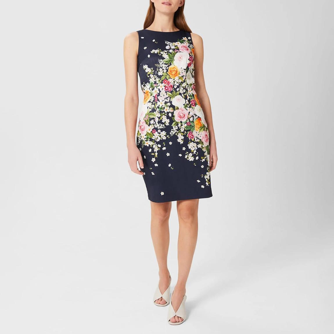 Navy Moira Floral Dress main product photo