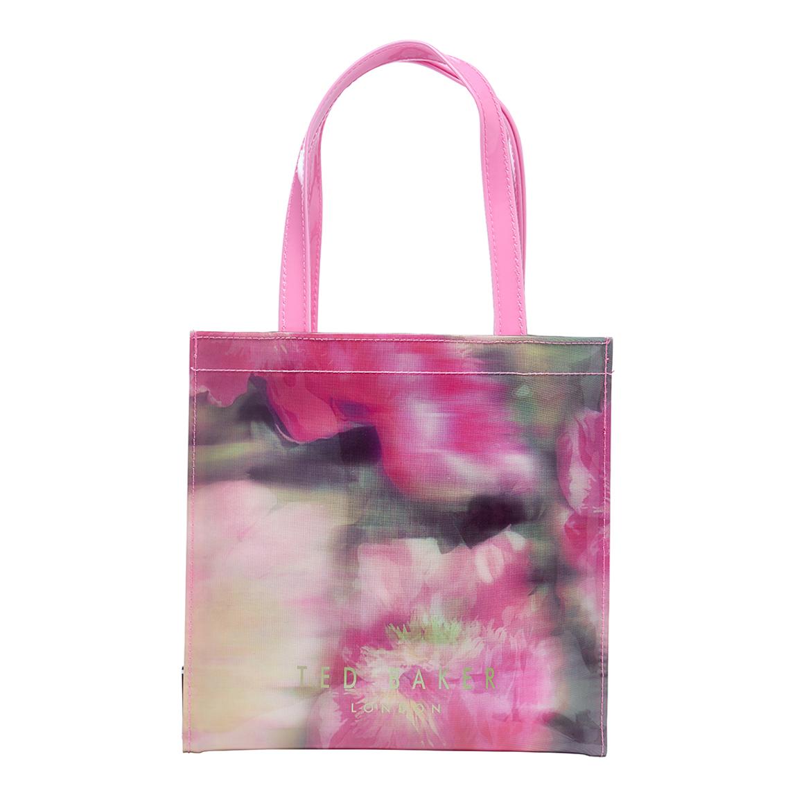 Pink Small Blurred Floral Printed Icon Bag main product photo