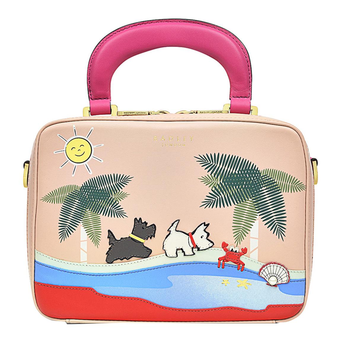 Pink Vacation Street Small Zip Around Crossbody main product photo