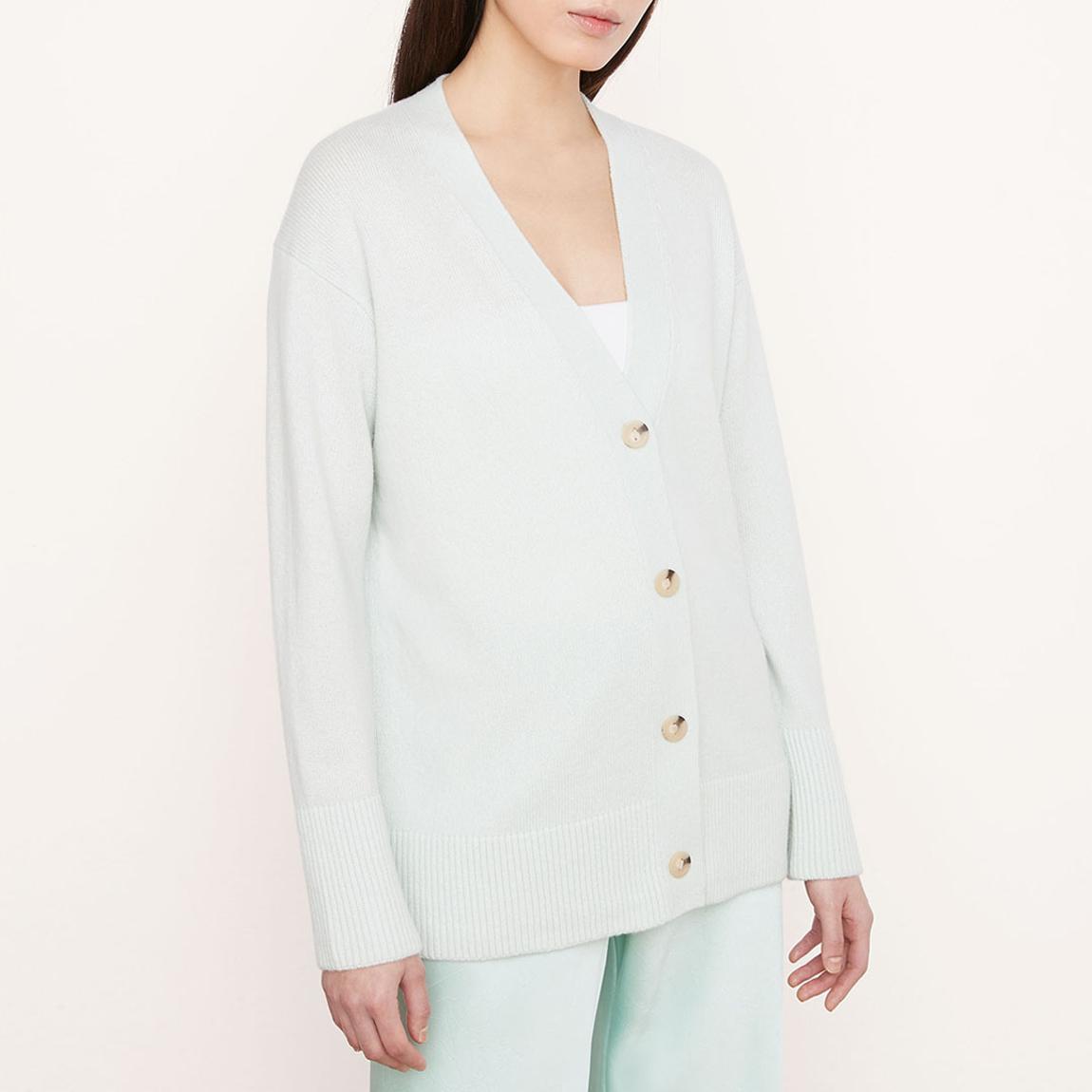 Mint Blue Wool Cashmere Blend Cardigan main product photo