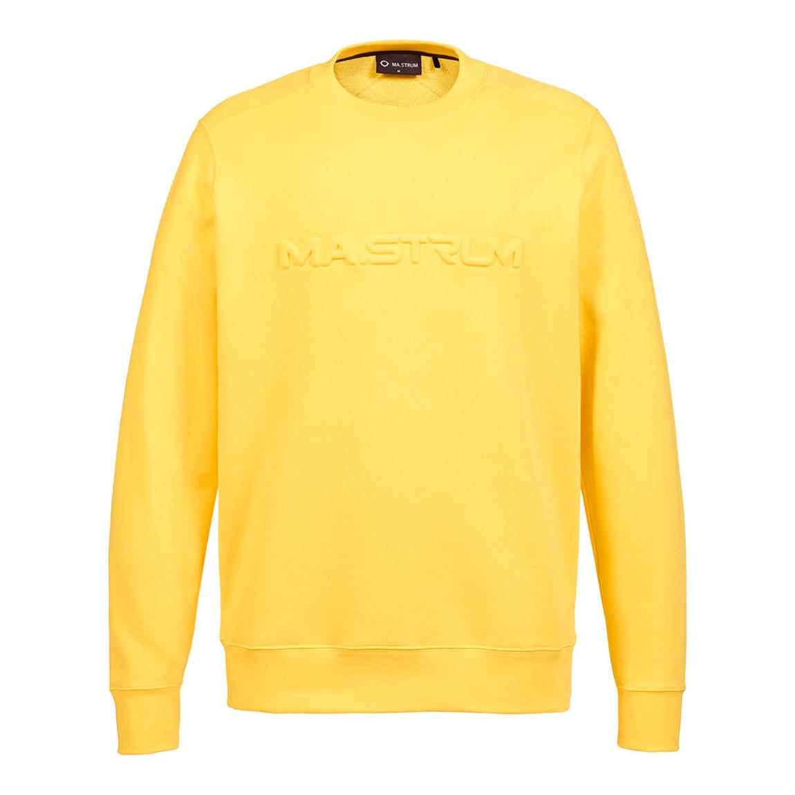 Yellow Embossed Logo Crew Sweatshirt main product photo