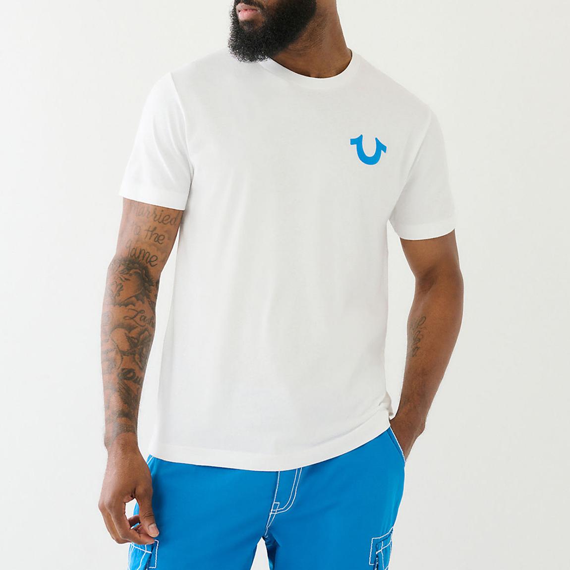 White Arch Crew Cotton T-Shirt main product photo