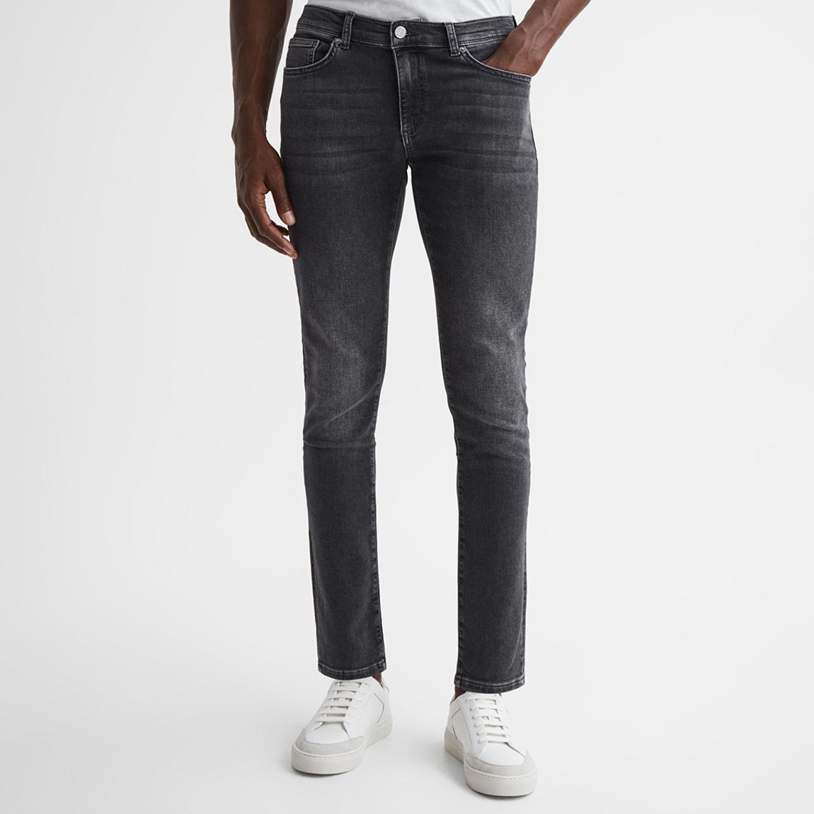 Washed Black Woodland Stretch Jeans main product photo