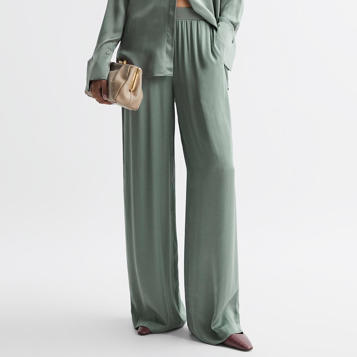 Sage Imogen Wide Leg Pull On Trousers main product photo