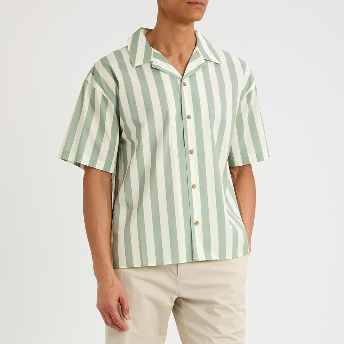 Green Striped Shirt main product photo