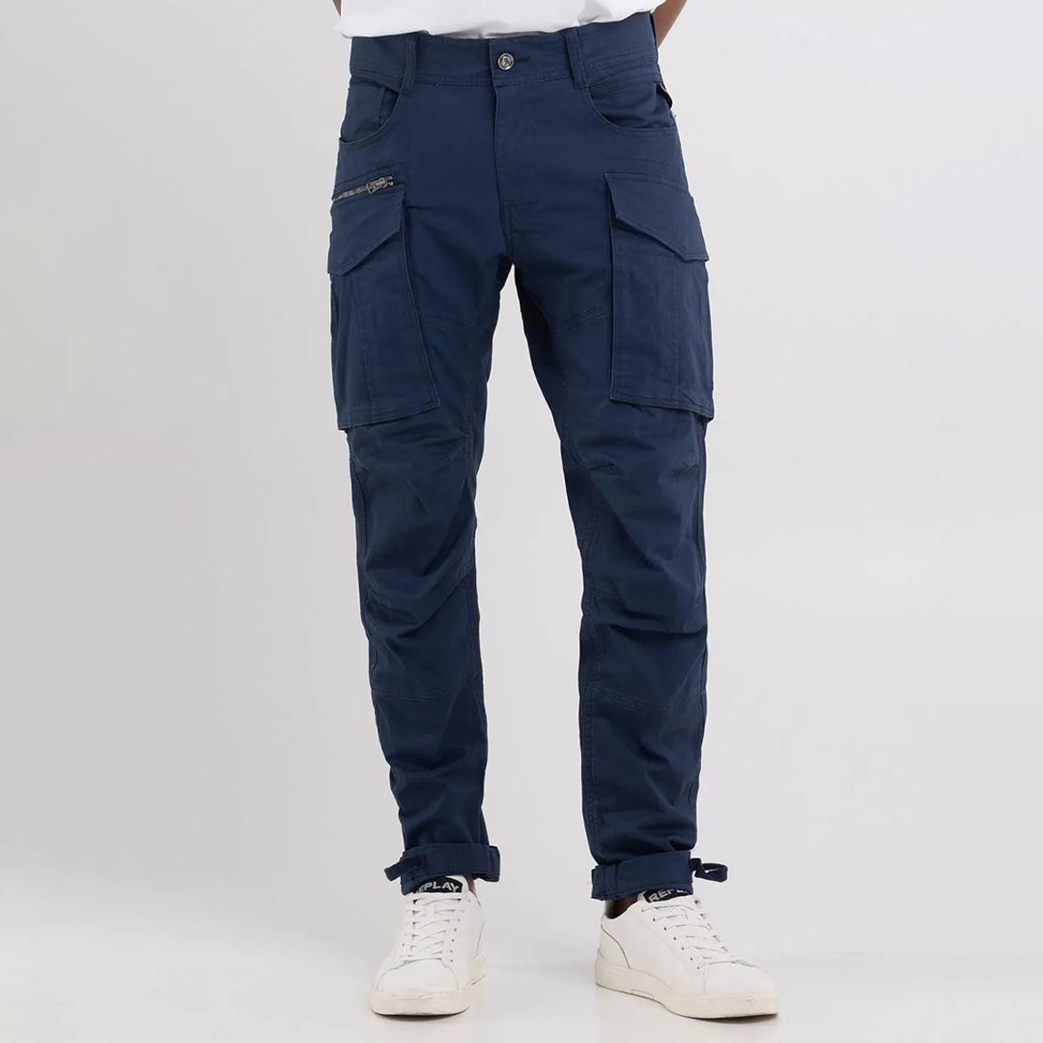 Navy Joe Cotton Blend Cargo Trousers main product photo
