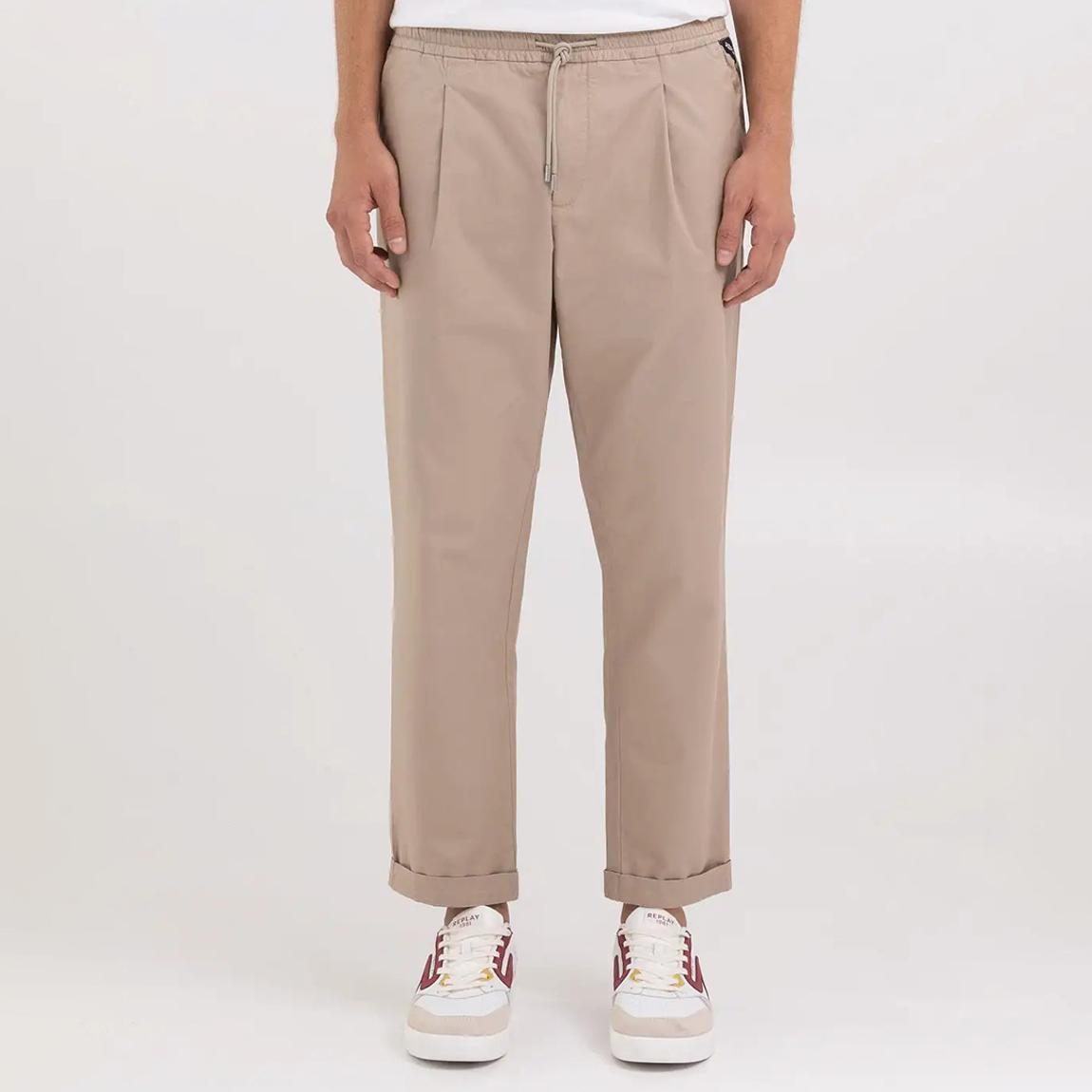 Stone Twill Cotton Blend Joggers main product photo