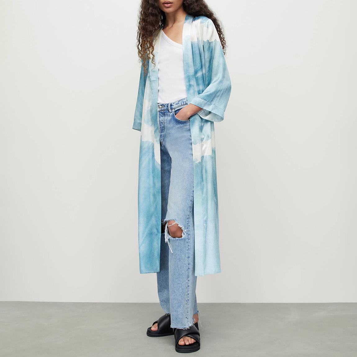 Blue Carine Mariana Silk Blend Kimono main product photo