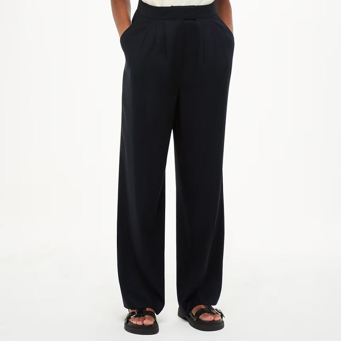 Black Fran Pleat Trousers main product photo