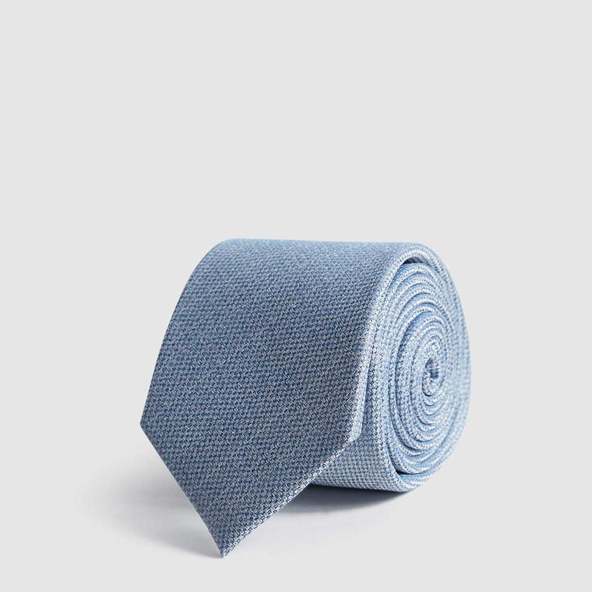 Pale Blue Ceremony Textured Silk Tie main product photo
