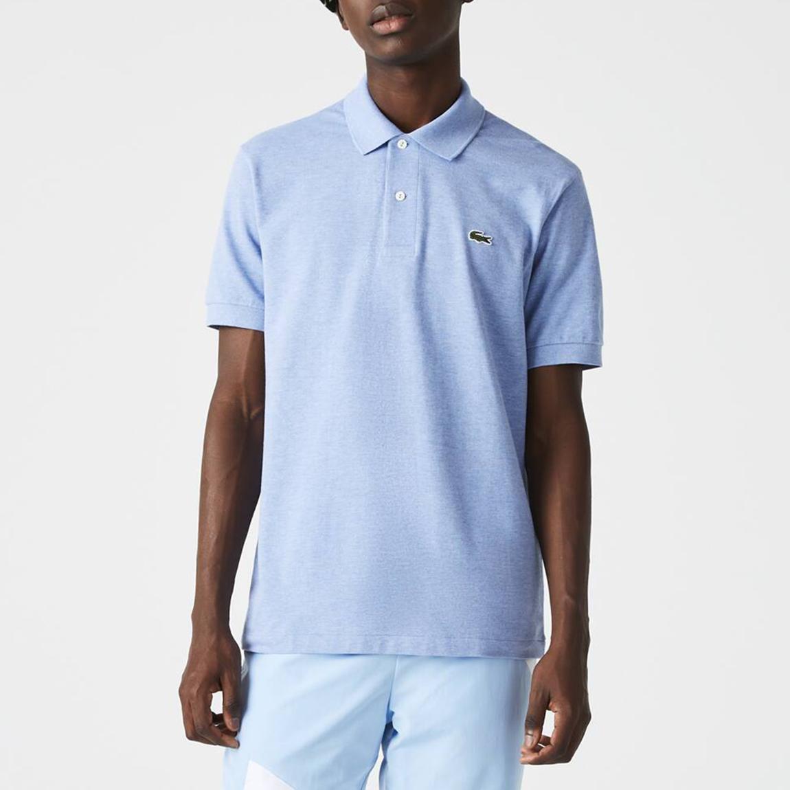 Pale Blue 2 Button Placket Polo Shirt main product photo