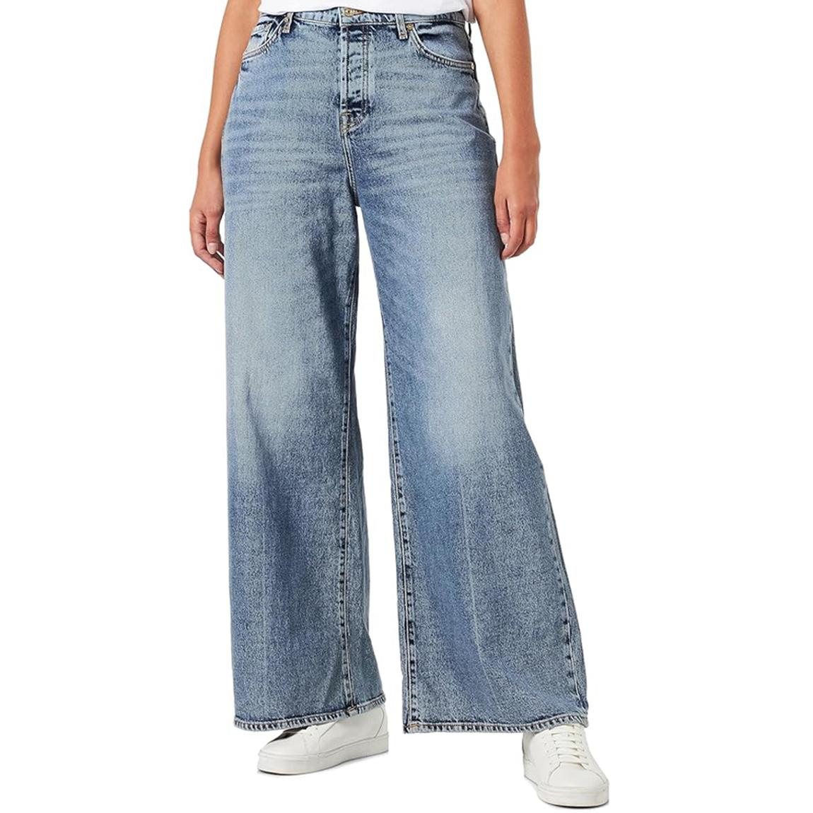 Blue Wash Zoey Wide Leg Stretch Jeans main product photo