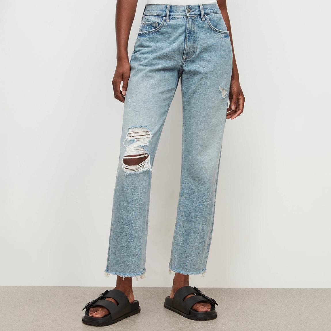 Light Blue April Distressed Stretch Jeans main product photo